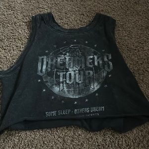 hollister black cropped tank size xxs